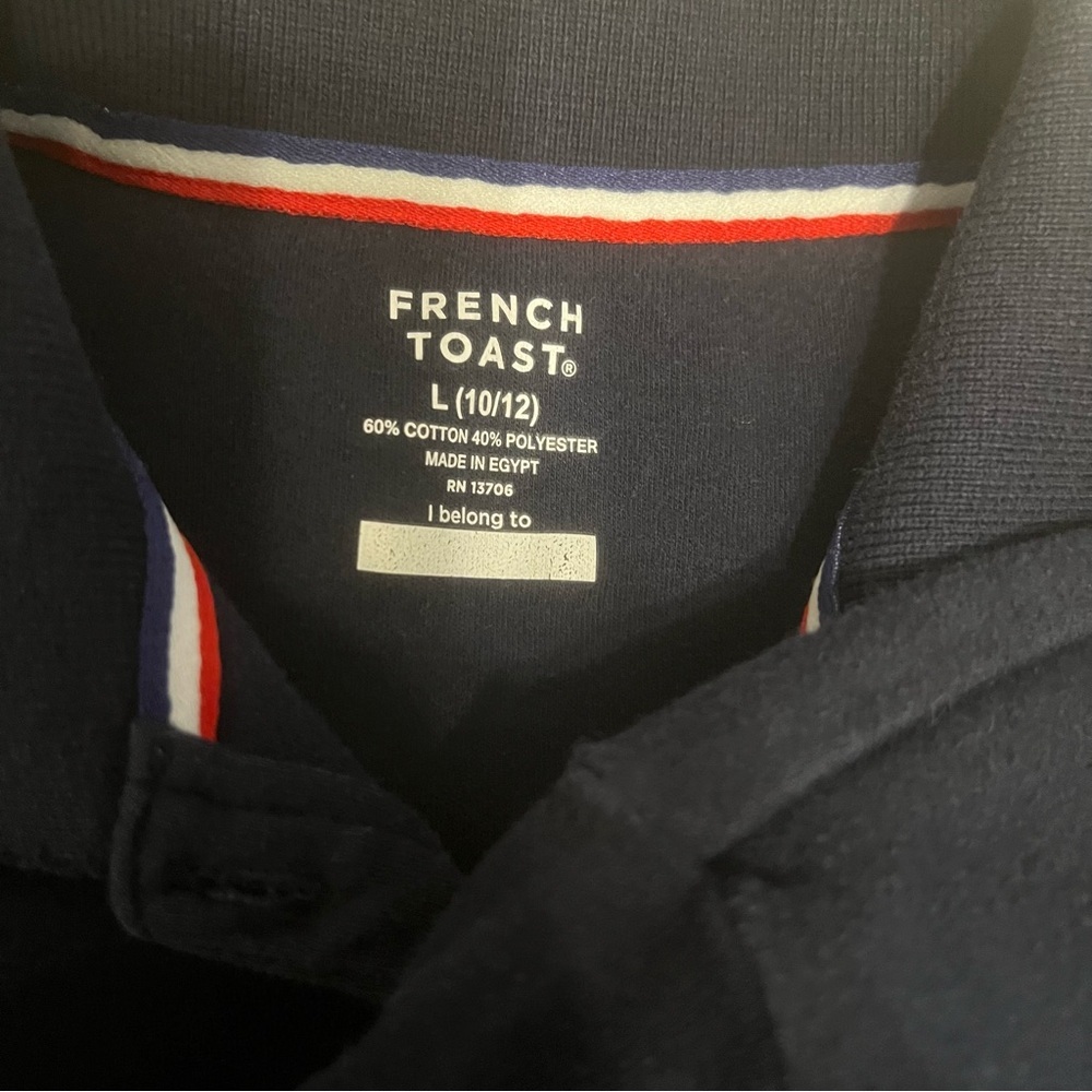 Set of 4 French Toast Girls Uniform Navy Polo Shirt - Picture 2 of 3